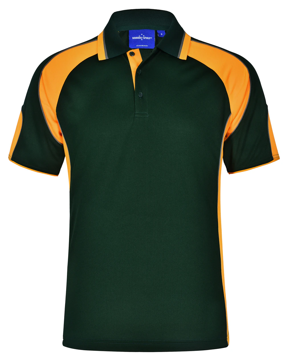 New Mens Alliance Multi Coloured Team Sports Casual Gym Tshirt Shirt Black Top Polyester - Green.Gold