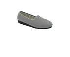 Grosby Womens Slippers Slip On Warm Comfortable Winter Mocassin Shoe Shoes Synthetic - Danae Silver