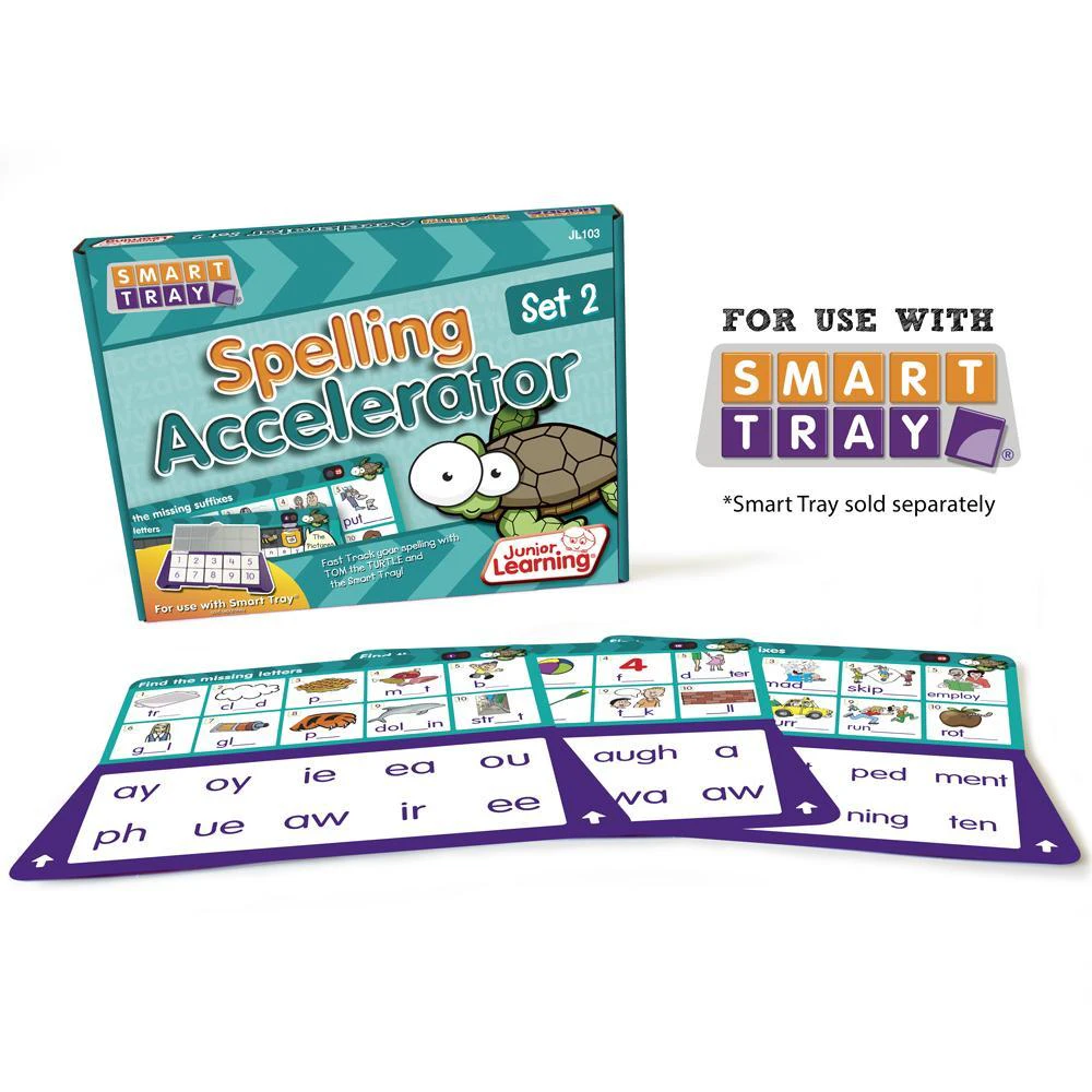 Junior Learning Spelling Accelerator Set 2 - Smart Tray Teaching Resource