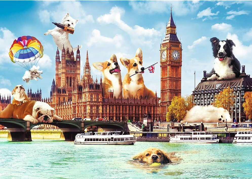 Trefl - Funny Cities, London Puzzle 1000pc