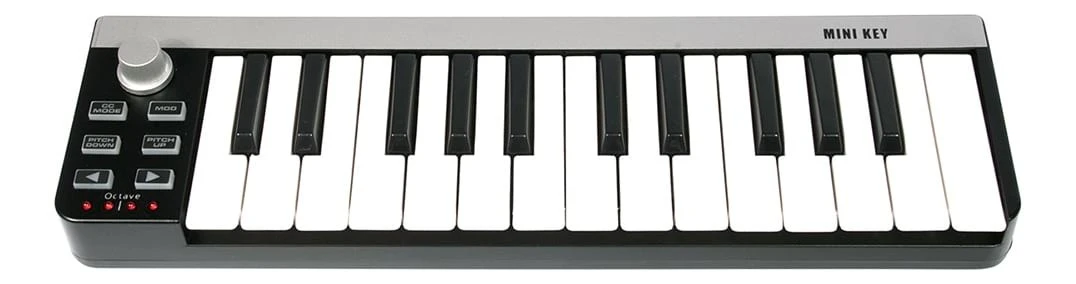 25 Key MIDI Keyboard - MIDI Controller - Modulation / Pitch Bend - Octave Switch