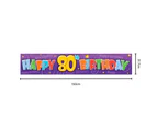 Happy 80th Birthday Giant Paper Banner (1.5m)