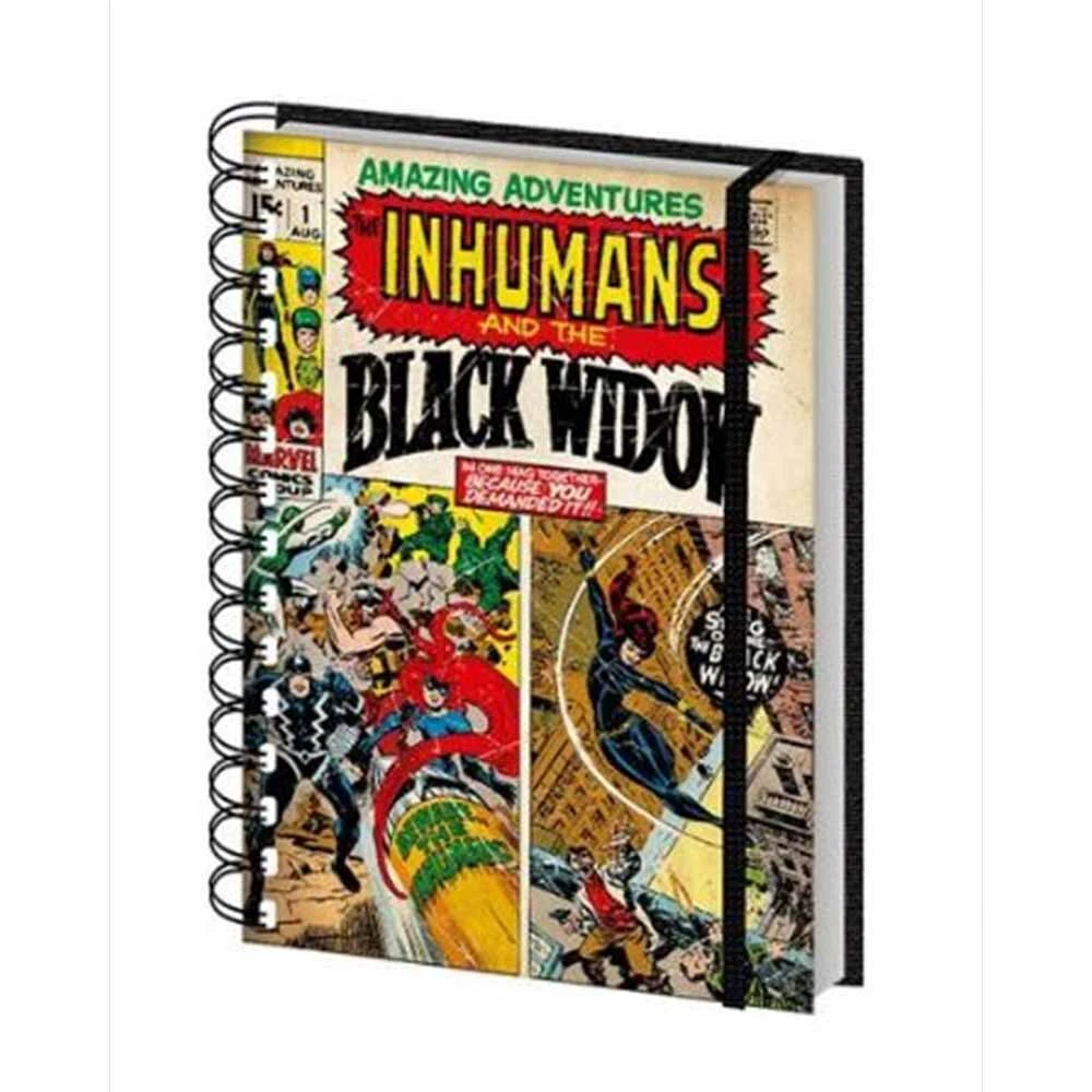 Marvel Comics The Inhumans & Black Widow - A5 Notebook