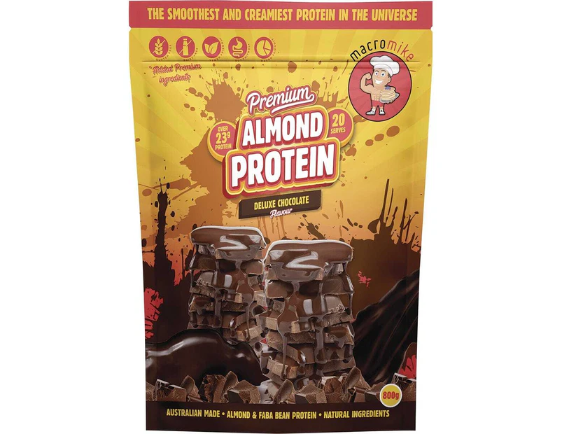 Deluxe Chocolate Premium Almond Protein 800g