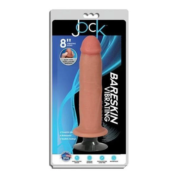 Curve Novelties Jock Bareskin 8in Vibrating Vanilla Dildo Model Cn 09 0638 12 Male Pleasure Realistic Skin Tone