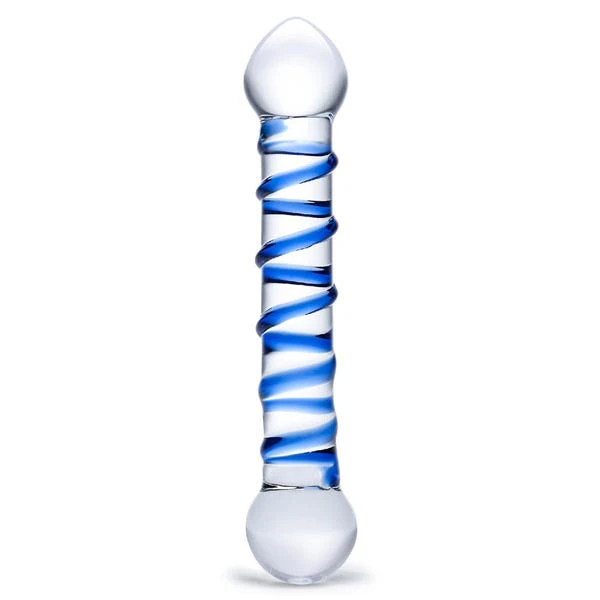 Glas 6.5-inch Spiral Glass Dildo