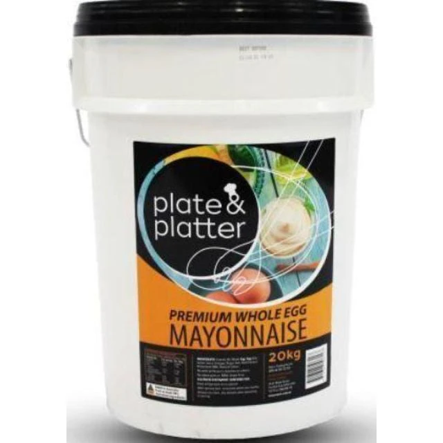 Mayonnaise Premium Whole Egg  20Kg plate platter