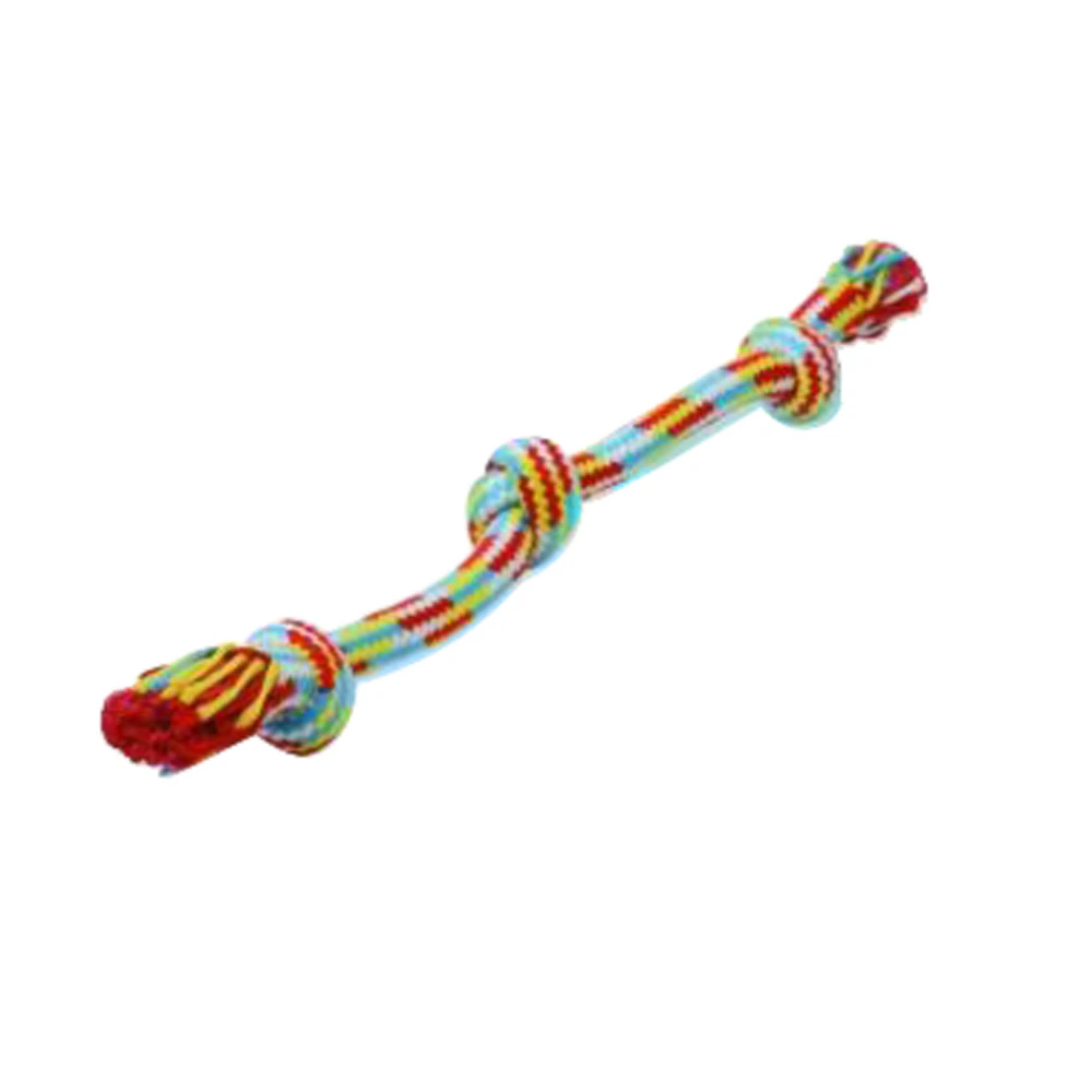 Flossy Chews Braidys 3 Knot Tug Dog Chew Toy Small 38cm