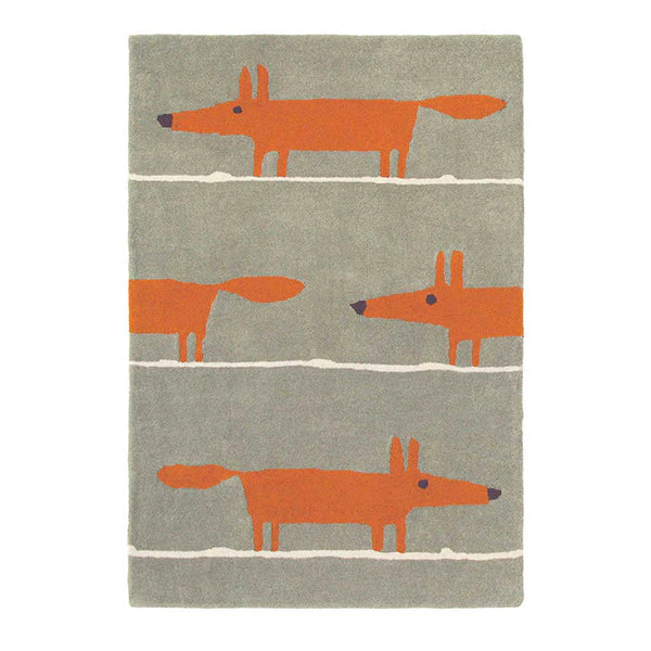 Mr Fox Cinnamon Designer Hand Tufted Rug