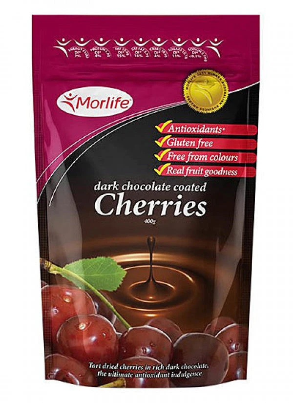 Morlife Dark Chocolate Coated Tart Cherries