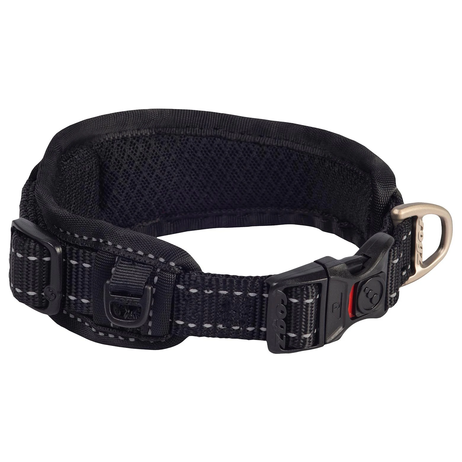 Rogz Classic Reflective Dog Collar Padded Black Large