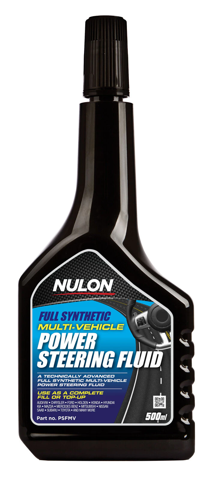 Nulon Full Synthetic Multi-vehicle Power Steering Fluid 500ml PSFMV