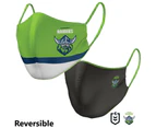 Canberra Raiders NRL Large Adult Reversible Washable Face Mask