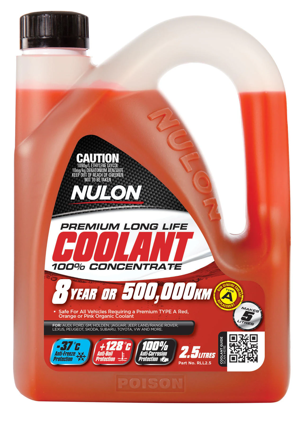 Nulon Red Long Life Concentrated Coolant 2.5l RLL2.5