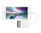 SD Card Reader Lightning Adapter for iPhone-White