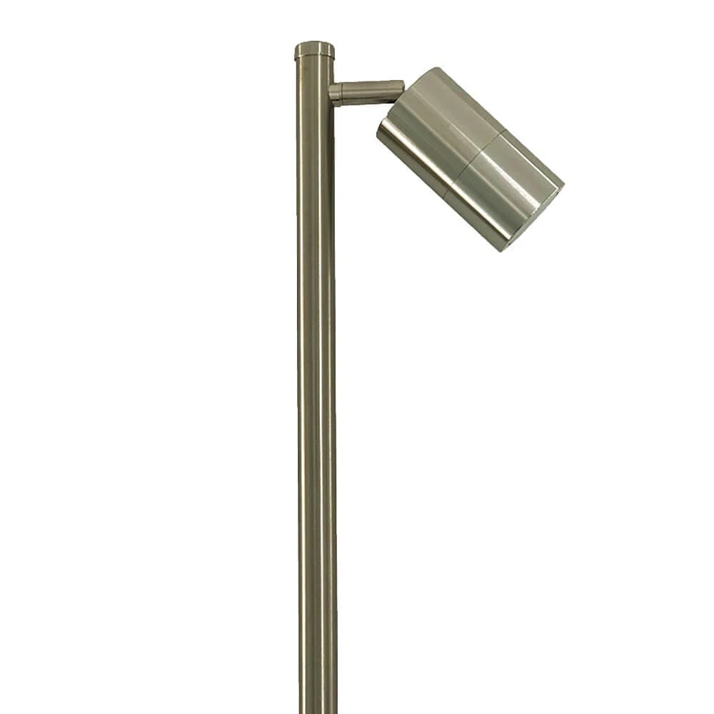 CLA LIGHTING Garden Single Spiked Pole Light - 12V MR16 - 316 Stainless Steel