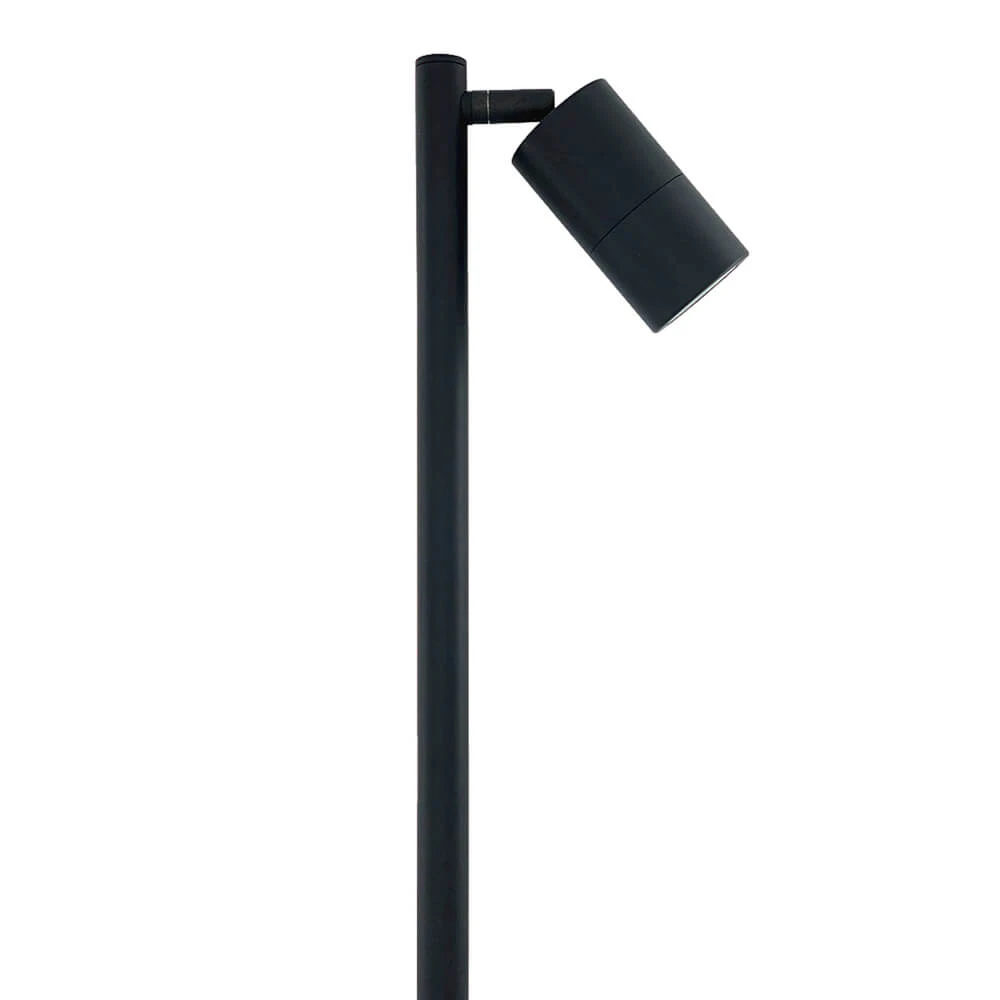 CLA LIGHTING Garden Single Spiked Pole Light - 12V MR16 - Matte Black