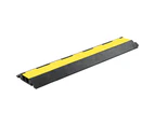 vidaXL Cable Protector Ramps 2 pcs 2 Channels Rubber 101.5 cm