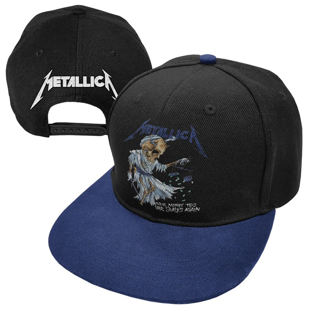 Metallica Money Scales Black Flat Peak Hat Cap