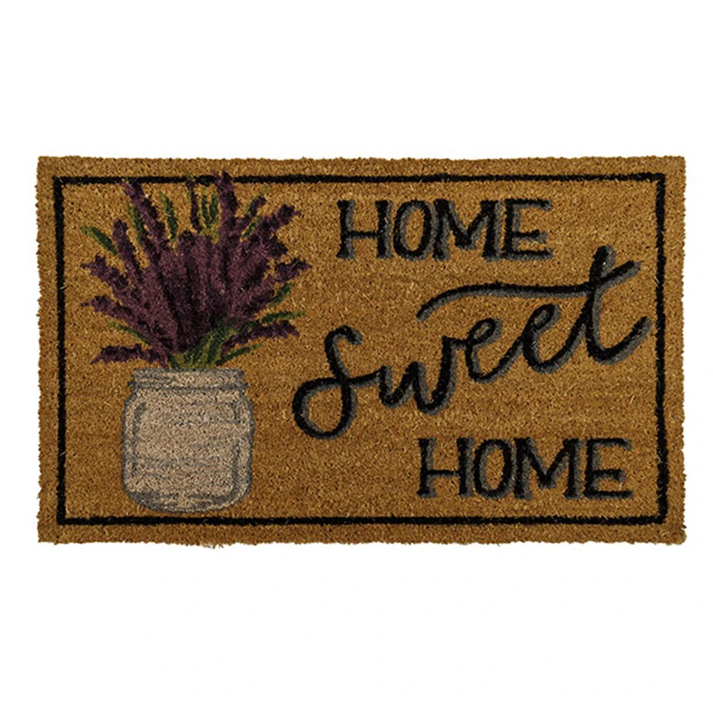 YES4HOMES 2 x Sweet Home mat Doormat for Front Door Entryway Outdoor Floor mat Cursive Natural Coconut Coir Mat