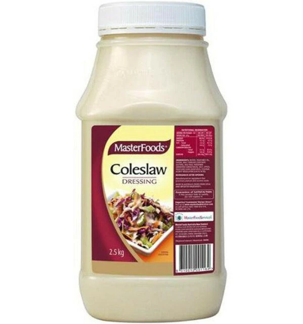 6 X Masterfoods Coleslaw Dressing 2.5Kg