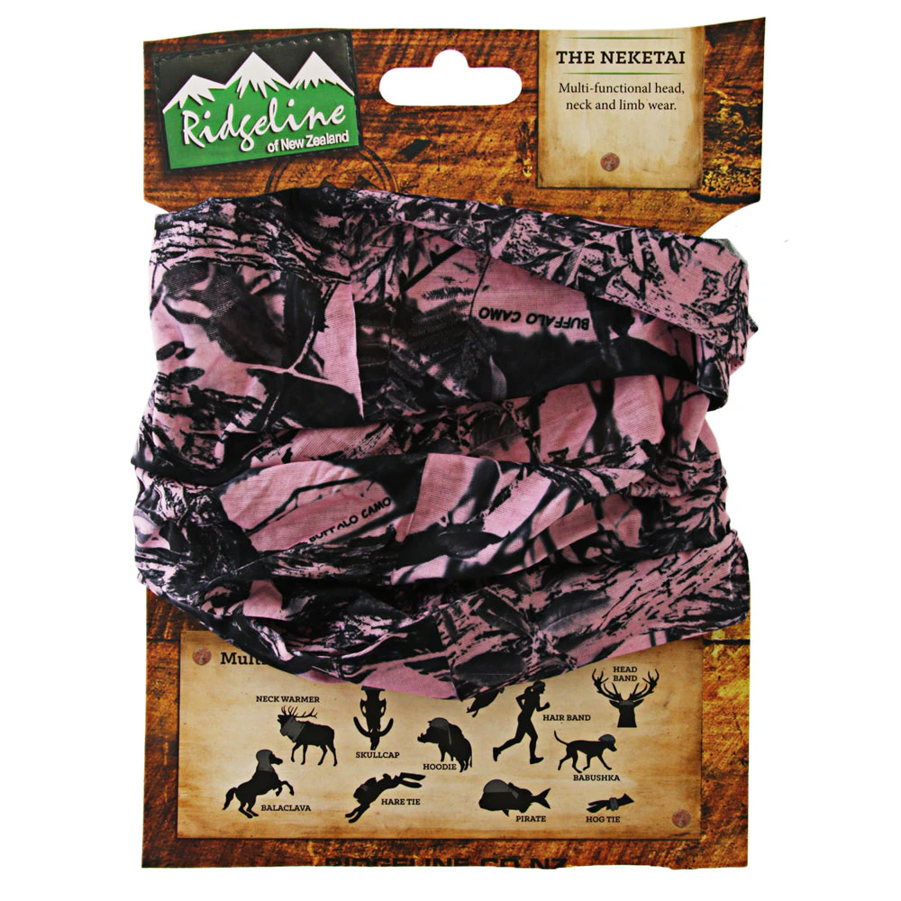 Ridgeline Neketai Headwear 60x24cm Pink Camo