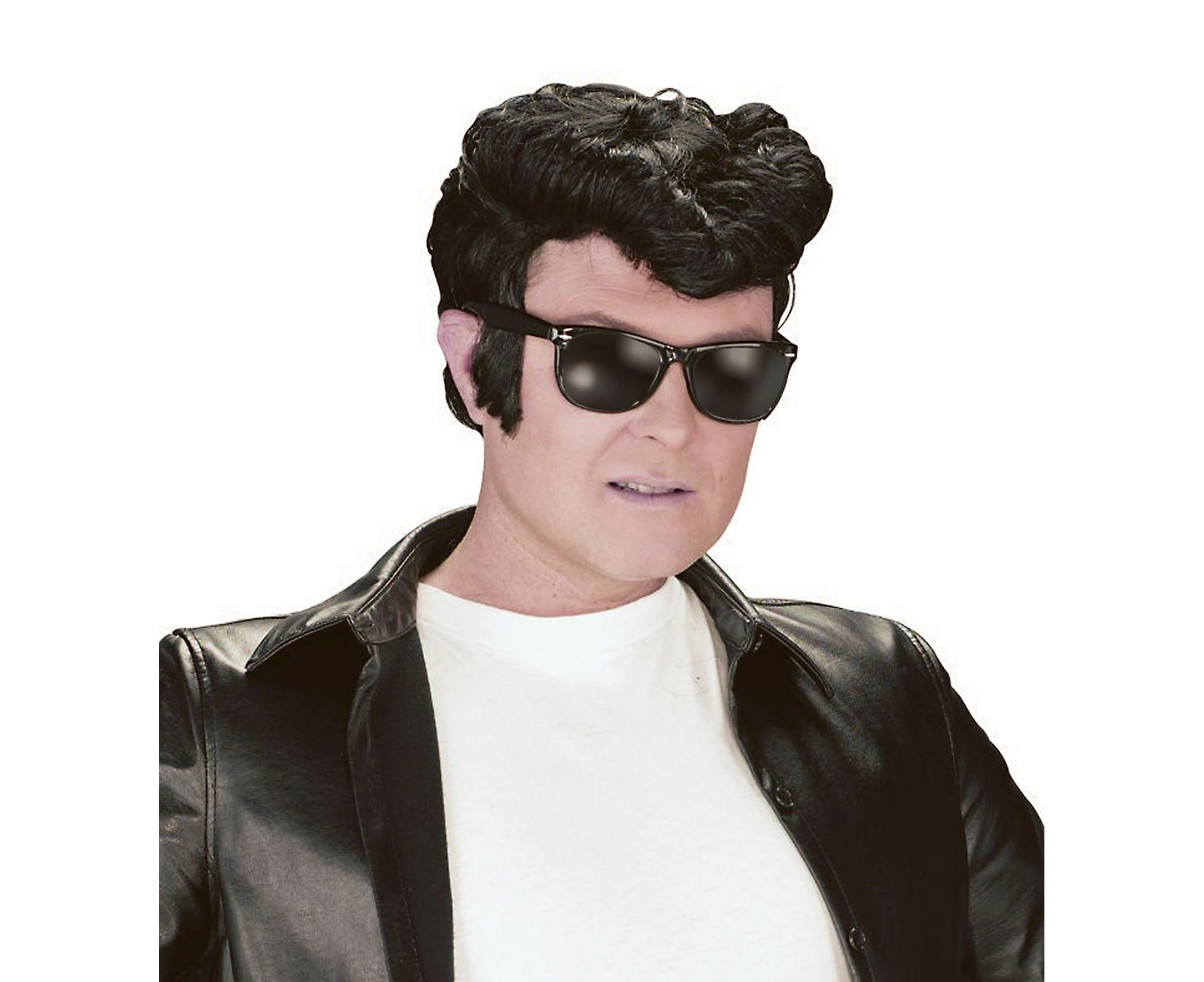 Bristol Novelty Mens Greaser Wig (Black) - BN1494