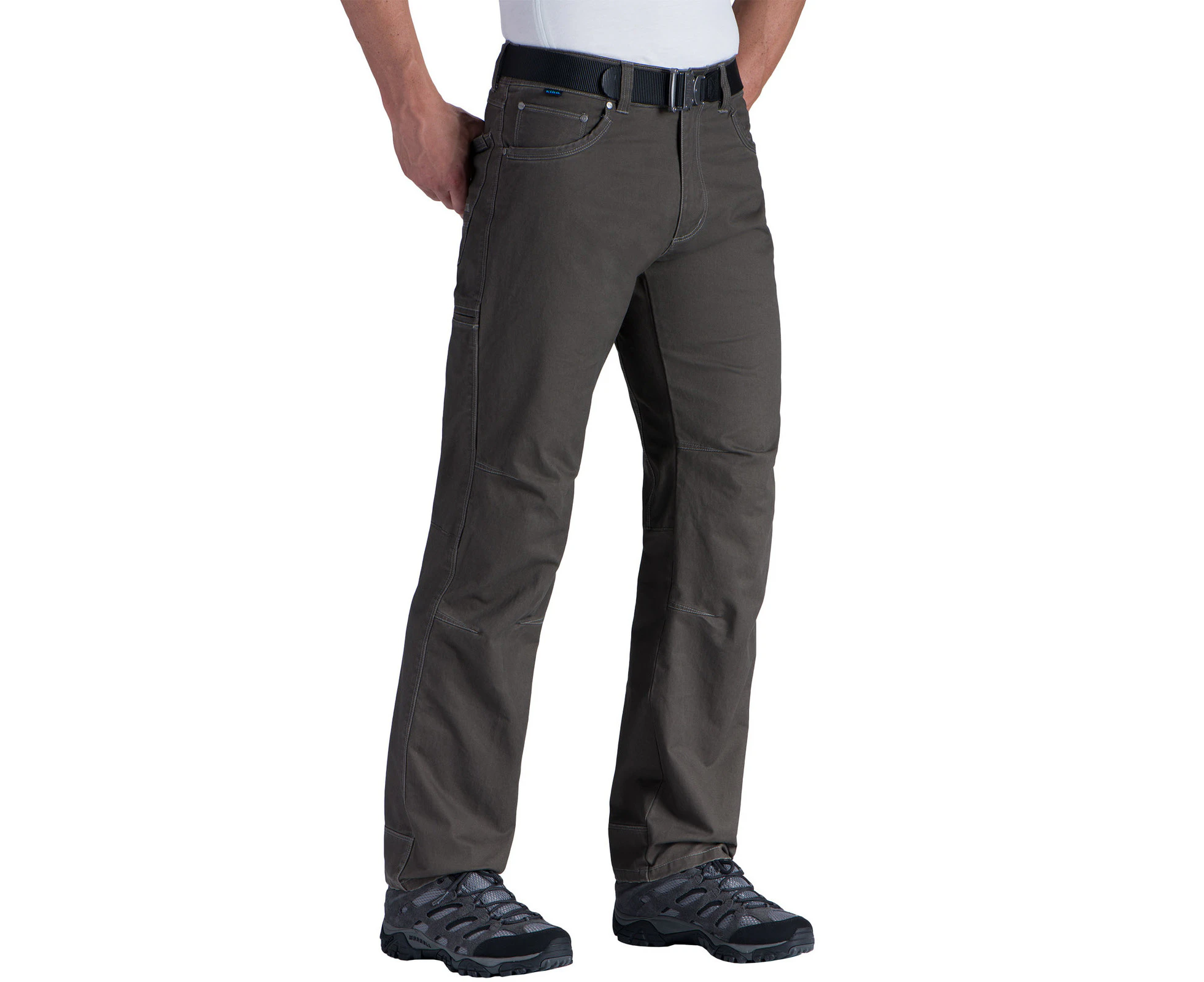 KUHL Mens Rydr Pant 34" Inseam Mens Trousers Combed Cotton Hiking Cargo - Gun Metal