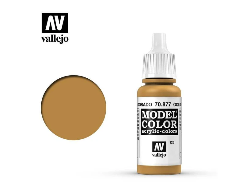 Paint - Vallejo Model Colour - Gold Brown #126.