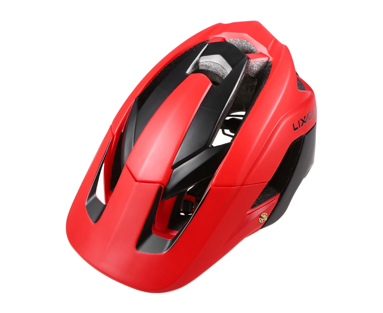 Lixada Ultra-lightweight Mountain Bike Helmet Sports Safety Protective 13 Vents - Red & Black