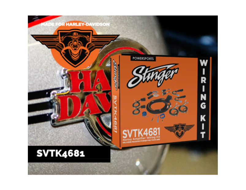 Stinger PowerSports Amplifier Wiring Kit Suitable for Harley-Davidson