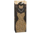 Gift Bag Leopard Dress Wine