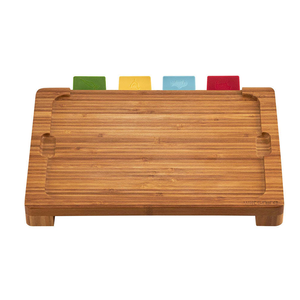 5pc Wiltshire Eco Bamboo Multi-Purpose Chopping Preparation Boards Set