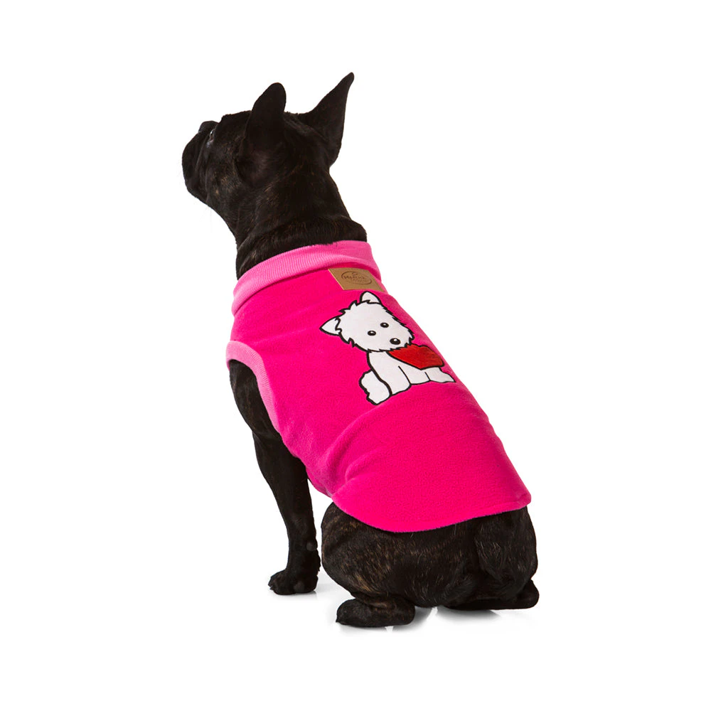 Dog Pyjamas (Puppy Heart Pink) - 30cm