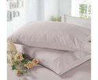 Luxury Cotton 1500TC 3/4 pieces Sheet Set Fitted, Flat Sheet & 1 Pillowcase - Iris Pink