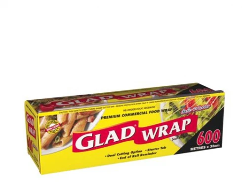 Glad Caterers Pack Wc600/4N Clear Wrap Seal - 600 Metres X 33 Cm Single Roll