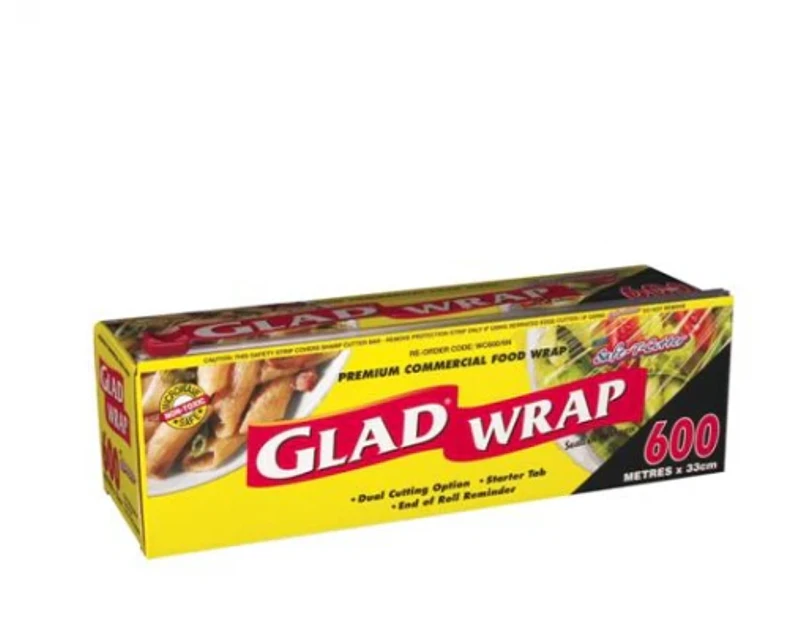 Glad Caterers Pack Wc600/4N Clear Wrap Seal - 600 Metres X 33 Cm Single Roll