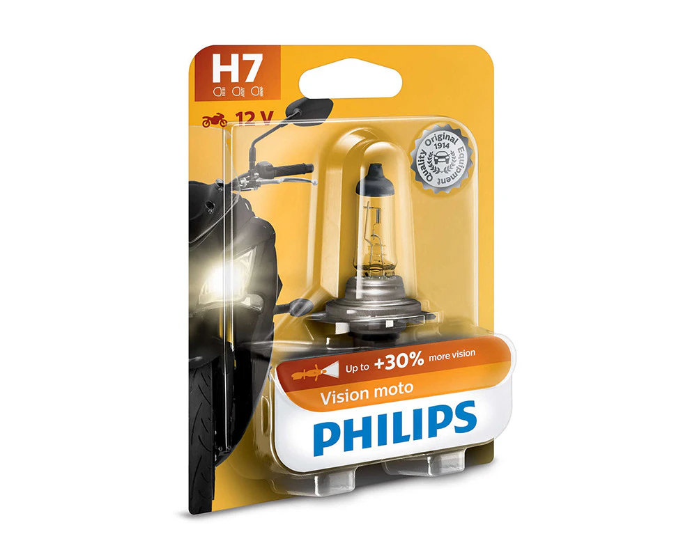 Philips VisionMoto H7 PX26D 55W Headlight Bulb