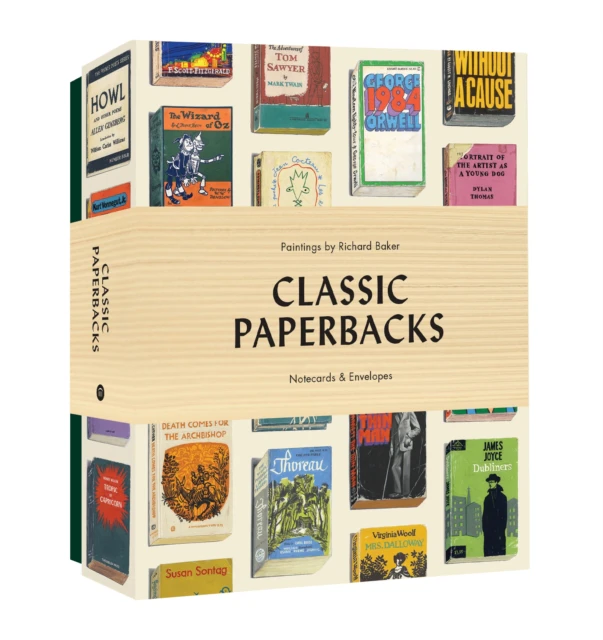 Classic Paperbacks Notecards and Envelopes by Richard Baker