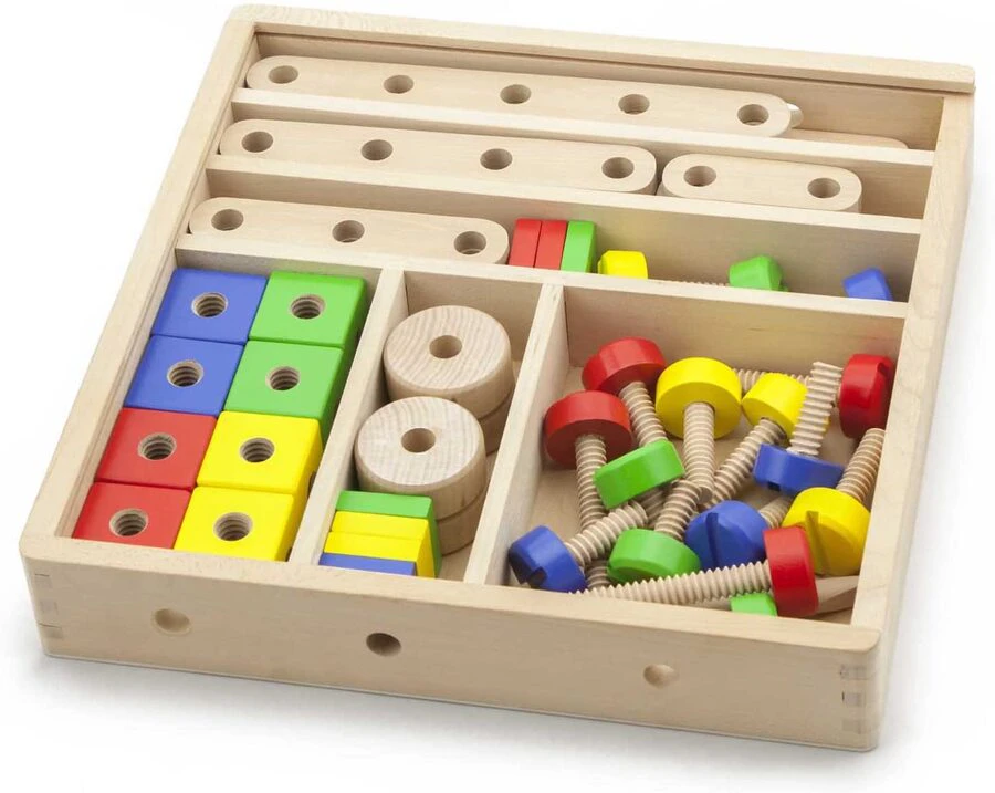 Viga Wooden Construction Set 53pc