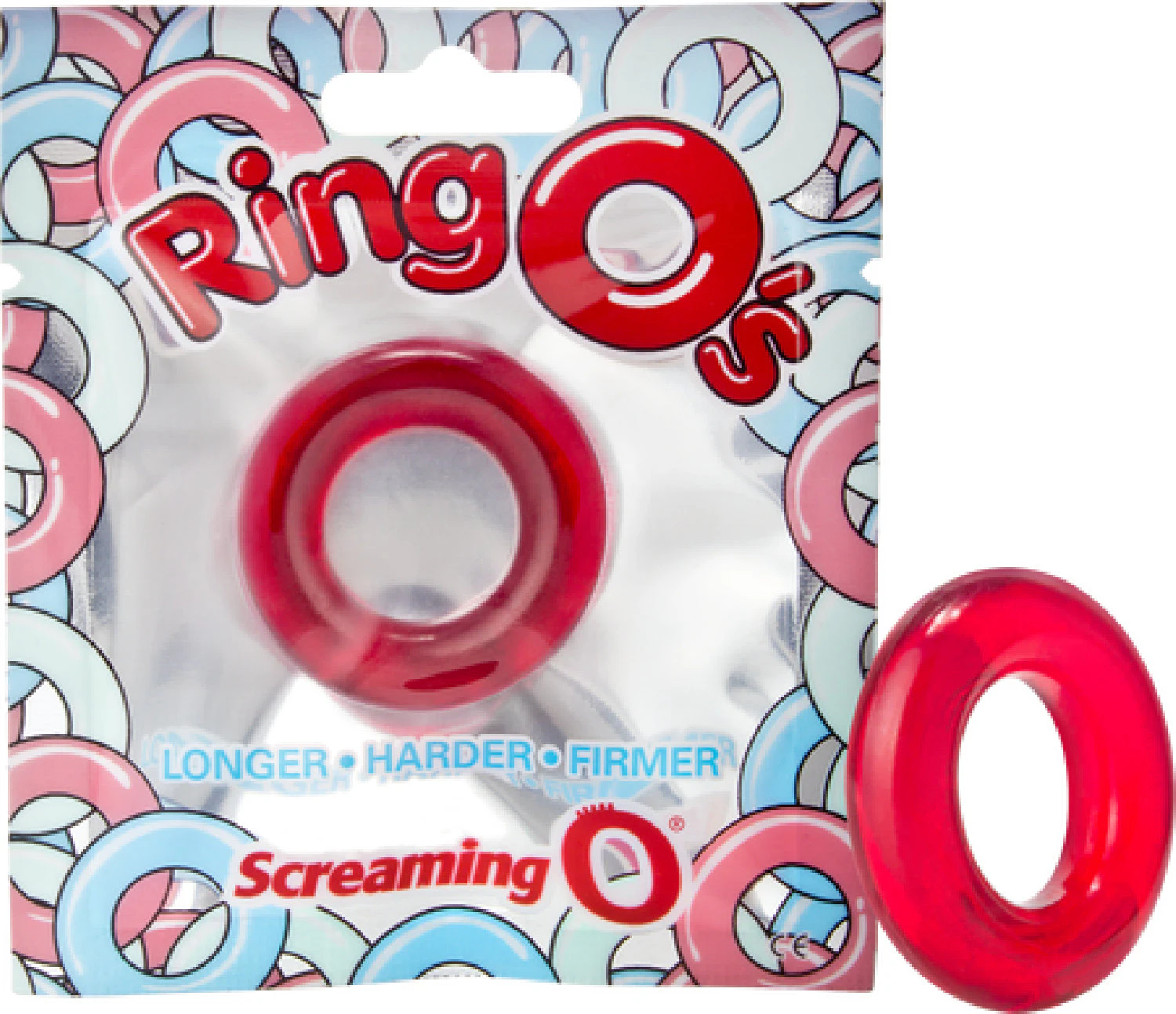 RingO (Red) Cock Ring Bondage Sex Adult Pleasure Orgasm