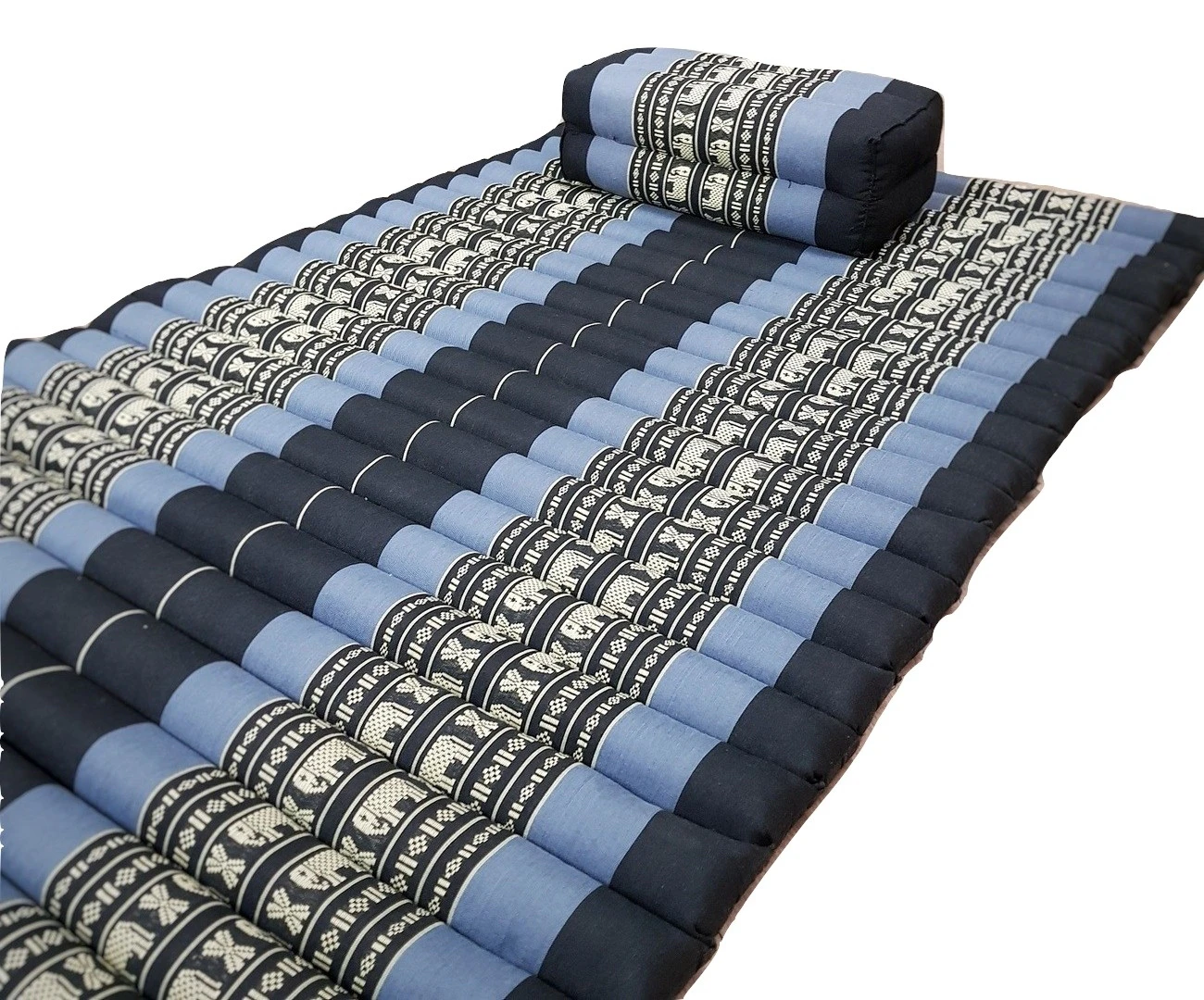 [Free Shipping]Roll Up Foldable Mattress+Pillow Set Kapkok Filled Camping Bed BE