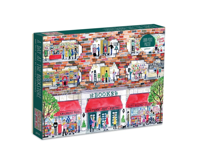 Michael Storrings A Day at the Bookstore 1000 Piece Puzzle