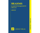 Brahms - Clarinet Quintet Op 115 Study Score Book