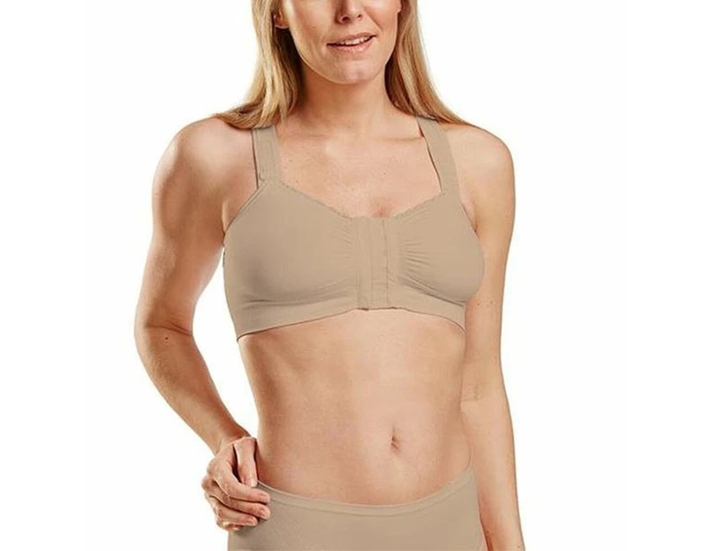 Carefix Alice Post-Op Bra (Hook & Eye Front Closure, Front Adj Straps) - Tan