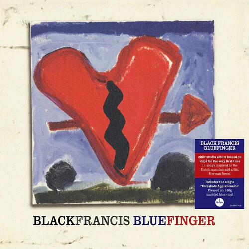 Black Francis - Bluefinger [140-Gram Marbled Blue Color Vinyl]  [VINYL LP] Blue, 140 Gram Vinyl, UK - Import USA import