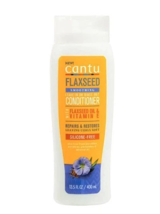 Cantu Flaxseed Smoothing Leave-In or Rinse-Out Conditioner 400mL (13.5oz)