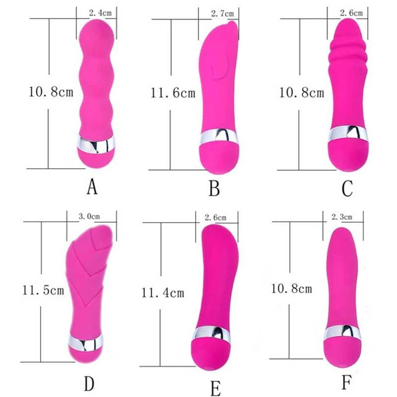 Pink Mini Bullet Vibrator Silicone Personal Massager G-Spot Anal Stimulation - Pink