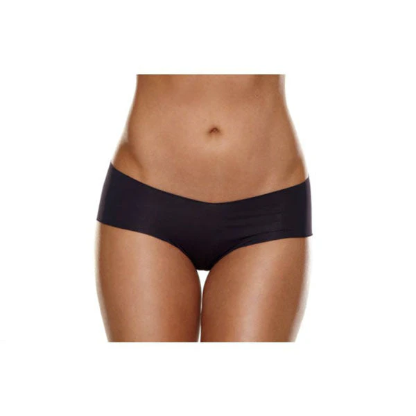 Invisible Booty Shorts Panty Black M-L