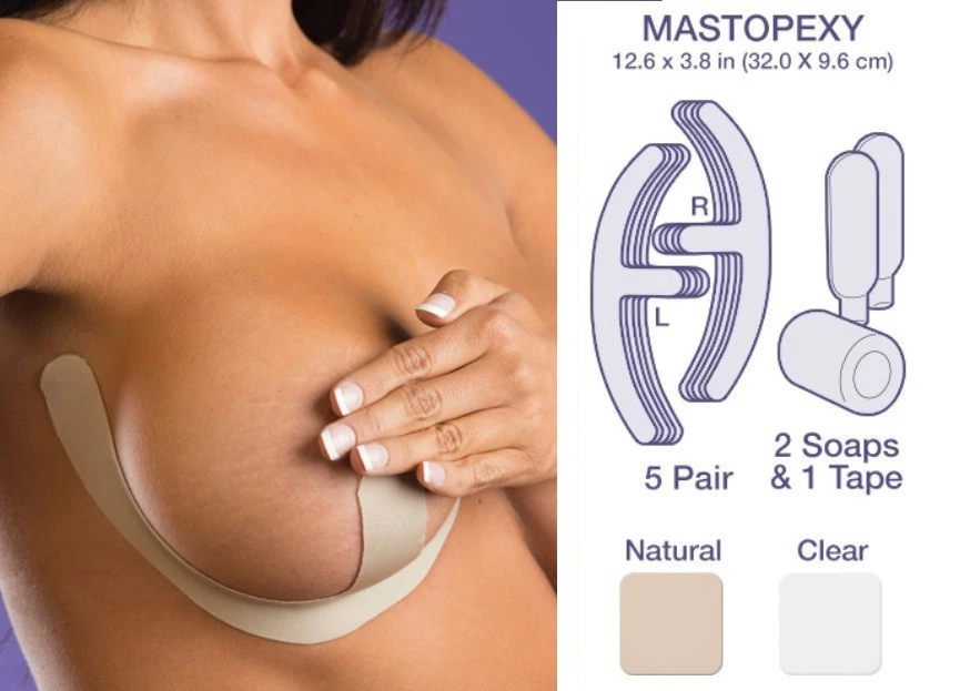 Epi-Derm Mastopexy Breast Scar Treatment Package - Natural Gel Sheet w/ Fabric Liner